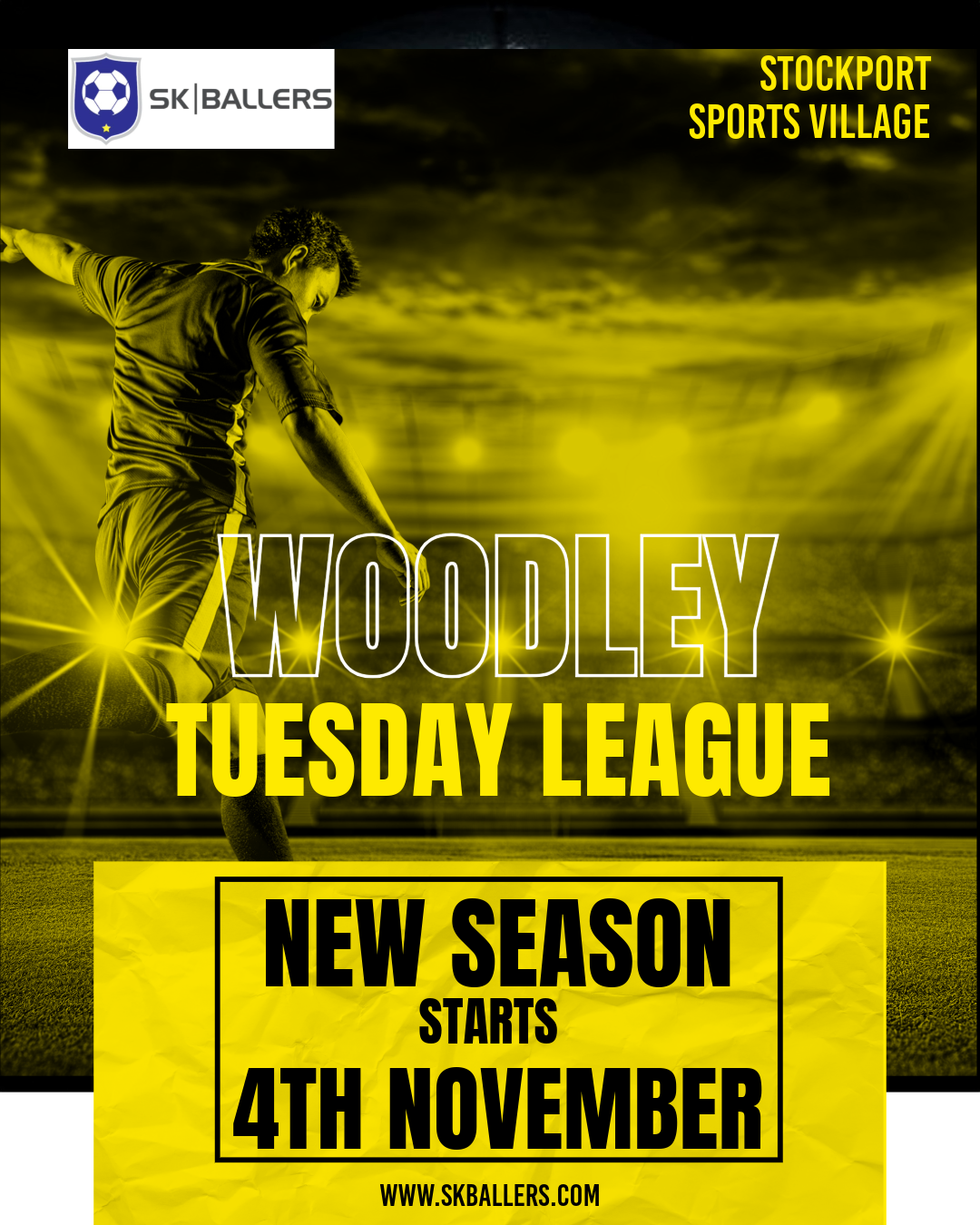 New Woodley Tuesday League Starts 4th November
