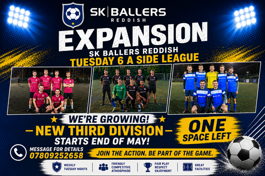 Reddish Tuesday League Expansion!